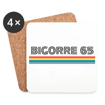Bigorre 65 Humor Gift T-Shirt - Coasters (set of 4) - white - Front