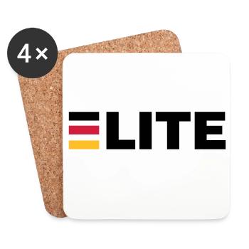 Deutschland Elite - Untersetzer (4er-Set) - Weiß - Vorne