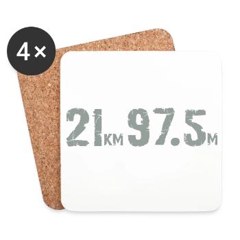 21957km - Untersetzer (4er-Set) - Weiß - Vorne