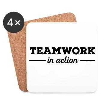 6061912 121161696 Teamwork - Untersetzer (4er-Set) - Weiß - Vorne