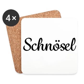 Schnösel - Untersetzer (4er-Set) - Weiß - Vorne