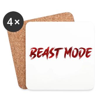 Mode bête! - Dessous de verre (lot de 4) - blanc - Devant