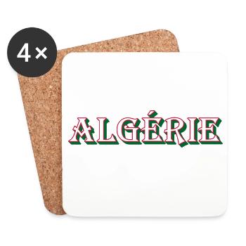 Algérie Idée cadeau Algérie - Dessous de verre (lot de 4) - blanc - Devant