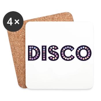 Disco - Coasters (set of 4) - white - Front