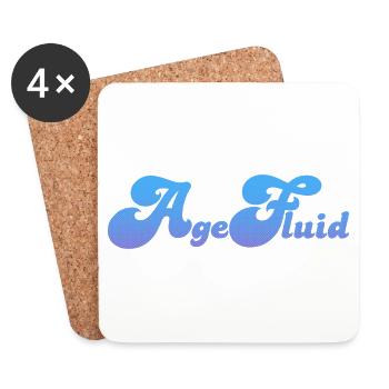 Agefluid (en anglais seulement) - Dessous de verre (lot de 4) - blanc - Devant