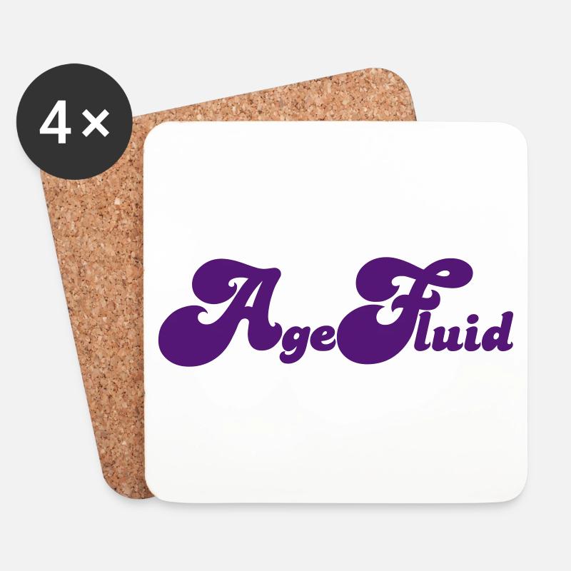 AgeFluid - Coasters (set of 4) - white