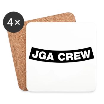 JGA Crew Element Bottom (MC-Rocker-Kutten-Design) - Untersetzer (4er-Set) - Weiß - Vorne