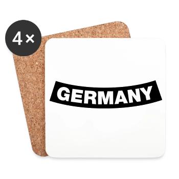 Germany Chapter Element (JGA MC-Rocker-Design) - Coasters (set of 4) - white - Front