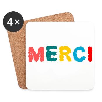 THANK YOU. MISTRESS. MASTER. THANK YOU MISTRESS - Coasters (set of 4) - white - Front