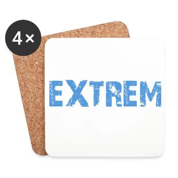 EXTREM - Untersetzer (4er-Set) - Weiß - Vorne