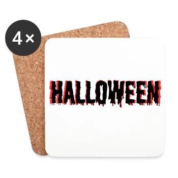 Halloween - Untersetzer (4er-Set) - Weiß - Vorne