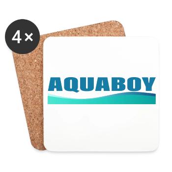 AQUABOY - Dessous de verre (lot de 4) - blanc - Devant