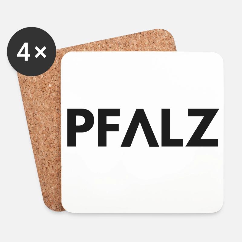 Pfalz - Untersetzer (4er-Set) - Weiß