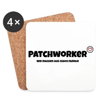 Wir machen aus Chaos Familie - Untersetzer (4er-Set) - Weiß - Vorne