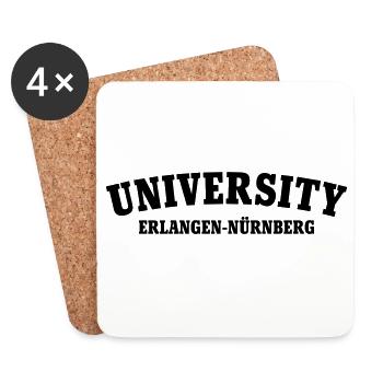 Université d’Erlangen Nuremberg - Dessous de verre (lot de 4) - blanc - Devant
