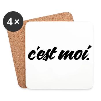 c'est moi - Untersetzer (4er-Set) - Weiß - Vorne