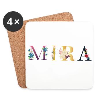 Mira - Coasters (set of 4) - white - Front