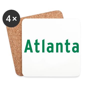 Atlanta - Coasters (set of 4) - white - Front