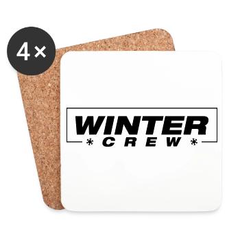 Winter Crew Winterlich - Untersetzer (4er-Set) - Weiß - Vorne