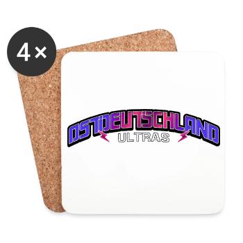 East Germany Ultras Ossis East East Germans - Coasters (set of 4) - white - Front