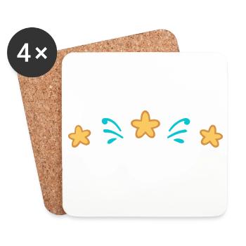 Aqua Star Splitter - Untersetzer (4er-Set) - Weiß - Vorne