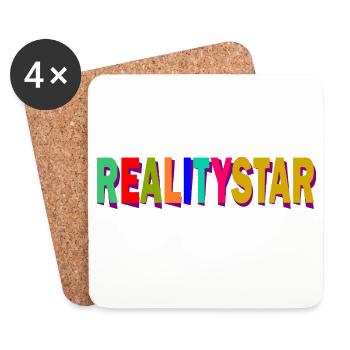 RealityStar color explosion - Coasters (set of 4) - white - Front