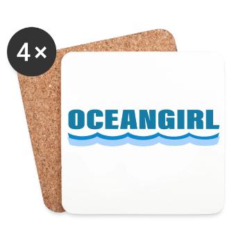 OCEANGIRL - Dessous de verre (lot de 4) - blanc - Devant