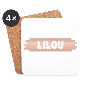 Bébé Lilou - Dessous de verre (lot de 4) - blanc - Devant