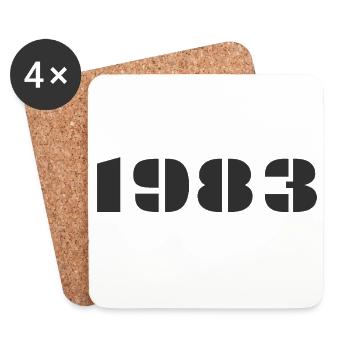 1983 - Coasters (set of 4) - white - Front