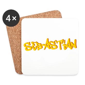 Sebastian - Untersetzer (4er-Set) - Weiß - Vorne