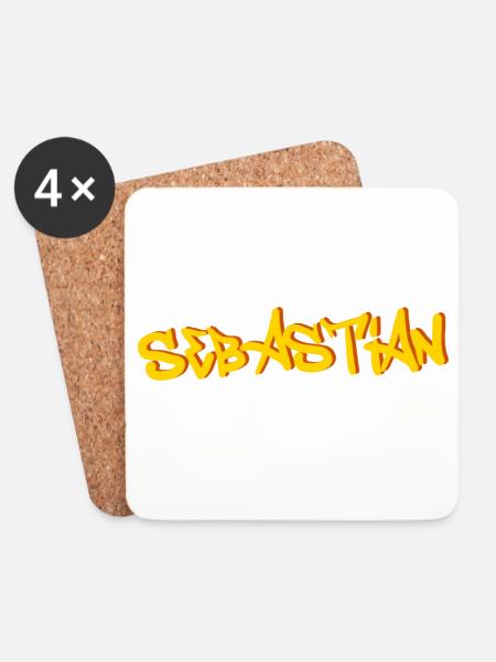 Sebastian - Untersetzer (4er-Set) - Weiß