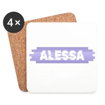 Alessa as an Infant - Coasters (set of 4) - white - Front