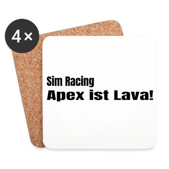 Apex ist Lava - Untersetzer (4er-Set) - Weiß - Vorne