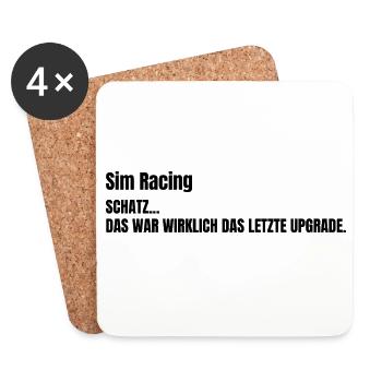 SCHATZ...DAS WAR WIRKLICH DAS LETZTE UPGRADE - Untersetzer (4er-Set) - Weiß - Vorne