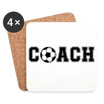 Football Coash - Coasters (set of 4) - white - Front