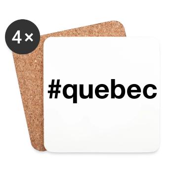 QUEBEC Canada Kanada Hashtag - Untersetzer (4er-Set) - Weiß - Vorne
