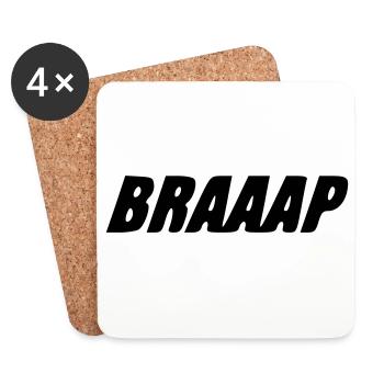 BRAAAP - Untersetzer (4er-Set) - Weiß - Vorne