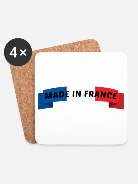 made in frankreich - made in frankreich - Untersetzer (4er-Set) - Weiß