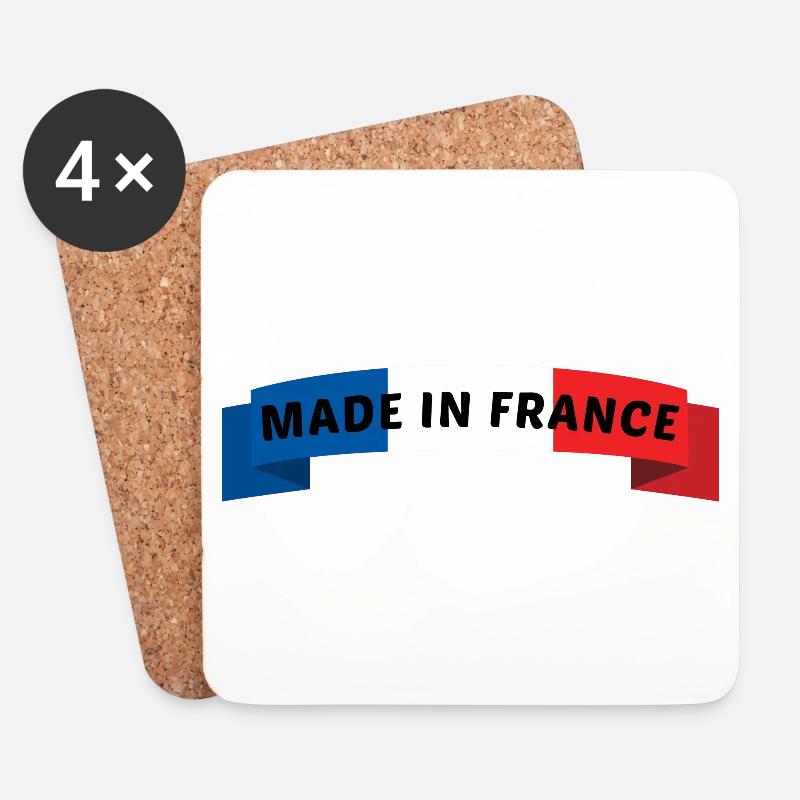 made in frankreich - made in frankreich - Untersetzer (4er-Set) - Weiß