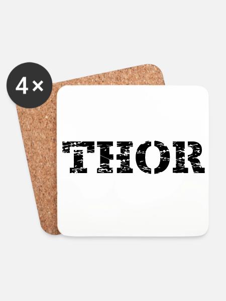 Thor - Untersetzer (4er-Set) - Weiß