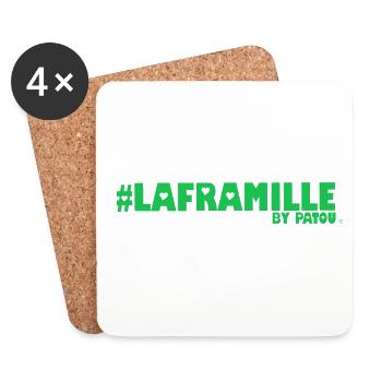 laframille - Dessous de verre (lot de 4) - blanc - Devant