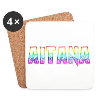 aitana rs arc-en-ciel - Dessous de verre (lot de 4) - blanc - Devant