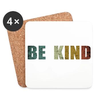 Be Kind - Coasters (set of 4) - white - Front