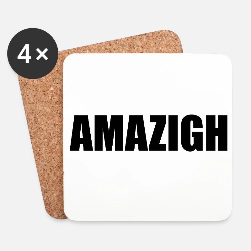 Amazigh - Untersetzer (4er-Set) - Weiß