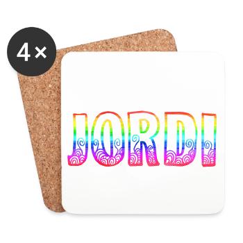 Jordi RS Arc-en-ciel - Dessous de verre (lot de 4) - blanc - Devant