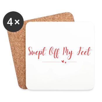 Swept Off My Feet - Untersetzer (4er-Set) - Weiß - Vorne