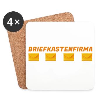 Sarcasm Letterbox Company Funny Humor Shirt - Coasters (set of 4) - white - Front