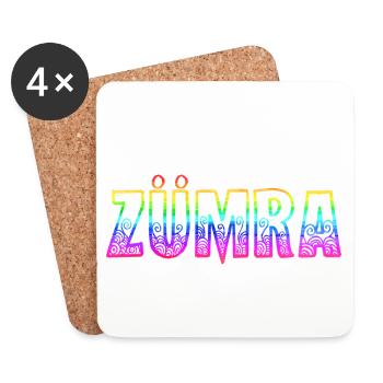 Zümra RS Rainbow - Coasters (set of 4) - white - Front