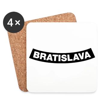 Bratislava ChapterElement 1C (JGA MC-Rocker-Style) - Coasters (set of 4) - white - Front