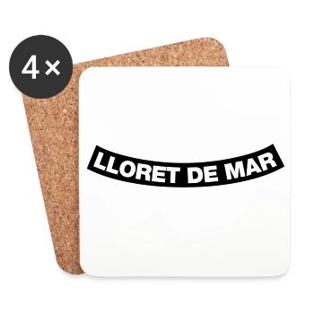 Lloret de Mar Element 1C (JGA MC-Rocker-Style) - Dessous de verre (lot de 4) - blanc - Devant